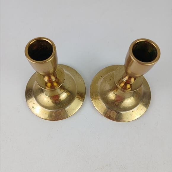 Dirilyte MCM Bronze Candlestick Holders Set of 2 - Picture 3 of 5